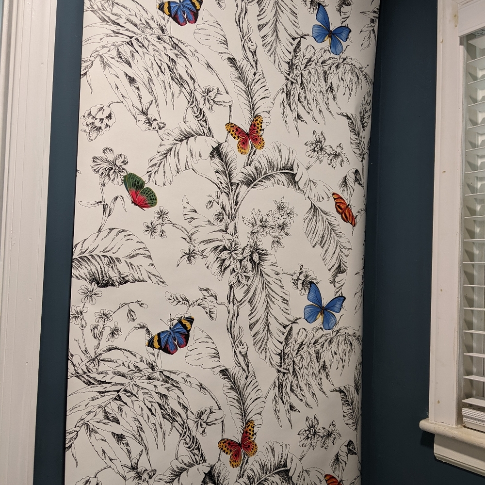 1 unopened roll - Anthropologie Papillon Wallpaper